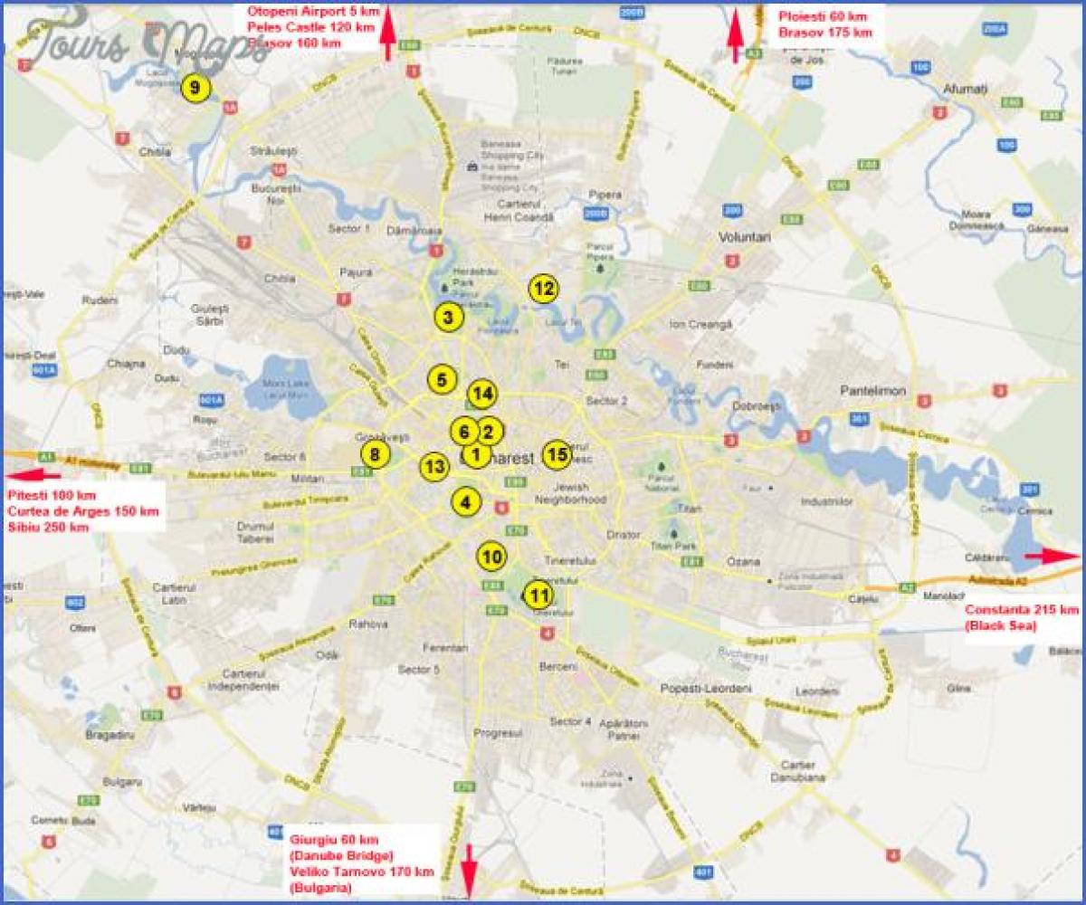 Kartes bukarestes apskates vietas 