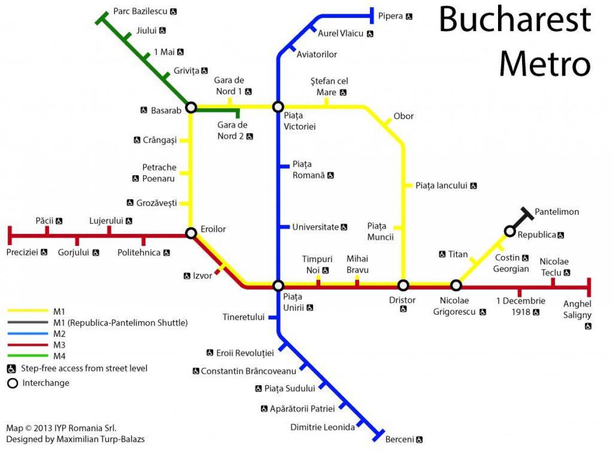Karte bukarestē sabiedriskais transports 