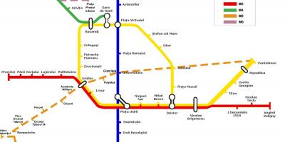 Metro karte bucharest rumānija