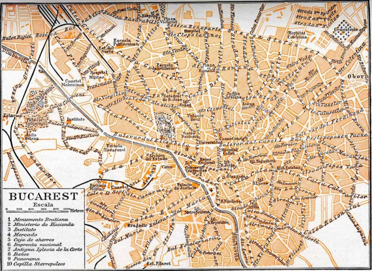 vecrīgā bukarestē karte