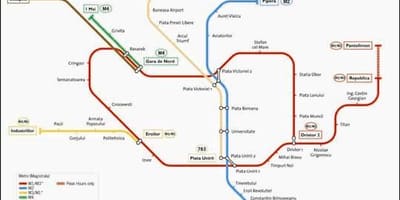 Karte bukarestē autobusu 