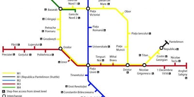 Karte bukarestē sabiedriskais transports 