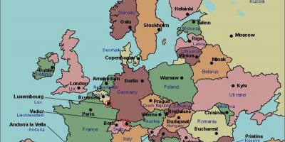 Karte bukarestē eiropā